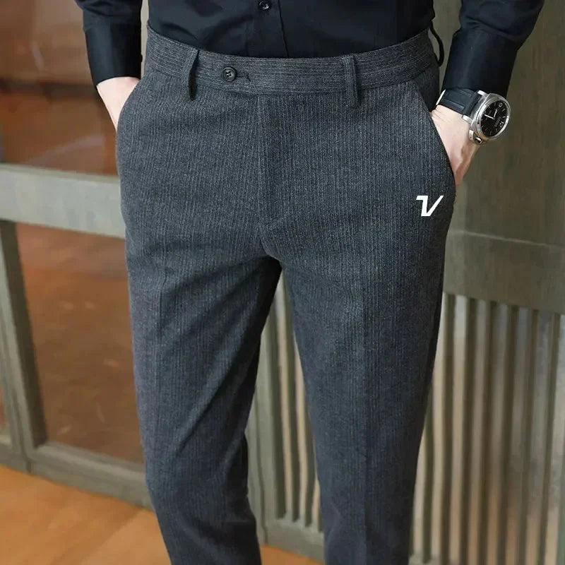 Men's Polyester Golf Pants for Business Casual Wear