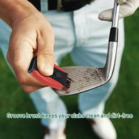 Portable 2 in 1 Golf Club Cleaning Brush Tool