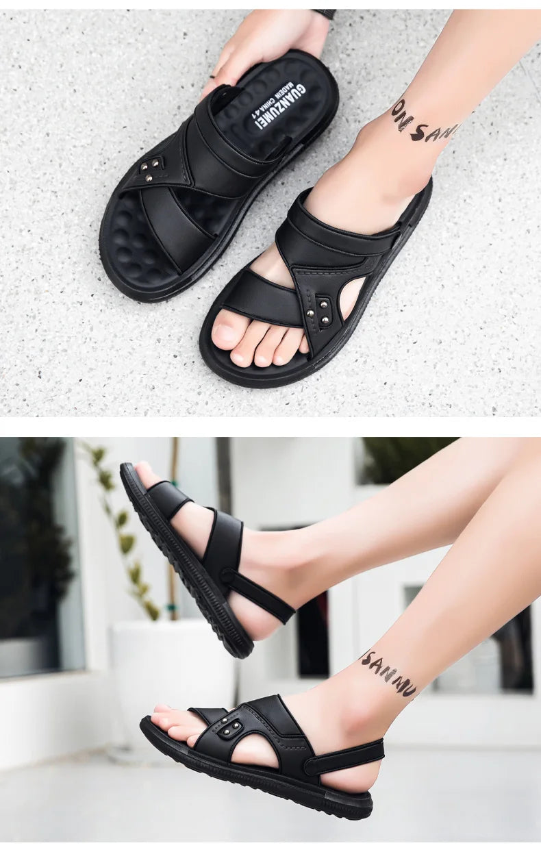 Summer Men Sandals Open Toe Flat Mens Casual Shoes Outdoor Walking Sandals for Men Beach Shoes sandalias hombre Men slippers - Buy online at  Vibe In Cart.