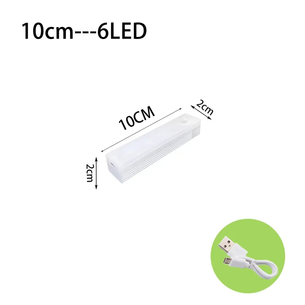 Rechargeable Light Cabinet Wardrobe Lamp Motion Sensor Light Wireless LED Night Light  Staircase Backlight For Kitchen LED - Buy online at  Vibe In Cart.