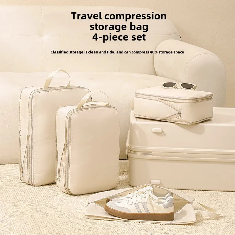 Travel Compression Packing Cubes 4-Piece Set Waterproof