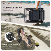 Zero Gravity Recliner Chair Set of 2 with Cup Holders and Adjustable Pillow