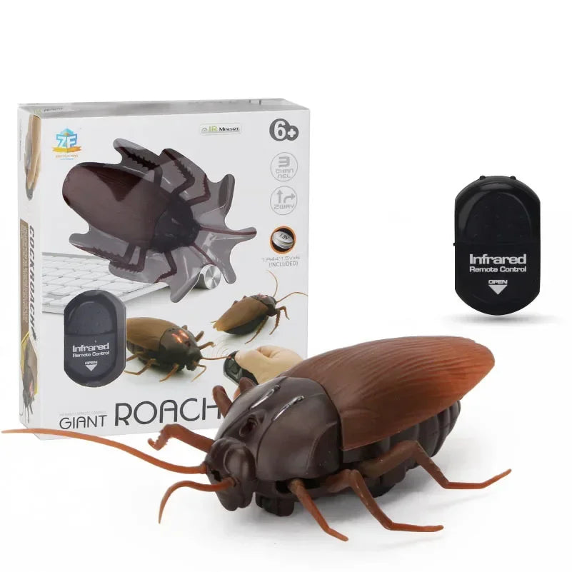 Trick Electric Cockroach Pet RC Simulation Spider Robotic Remote Control Ant Toy Halloween Xmas Mini Gift for Adult Prank Insect