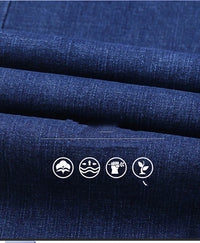 New Men Light Luxury Stretch Slim Fit Pants Comfortable Soft Business Fashion Straight Casual Denim Trousers Male Brand Clothing - Buy online at  Vibe In Cart.