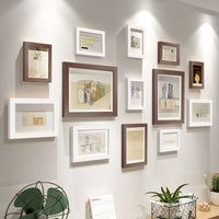 13pcs Wood Picture Frame Set for Wall Home Office Decor Festive Commemorative Gifts - Variety of Sizes for Photos - Buy online at  Vibe In Cart.