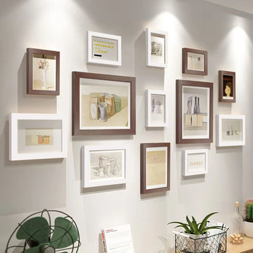 13pcs Wood Picture Frame Set for Wall Home Office Decor Festive Commemorative Gifts - Variety of Sizes for Photos - Buy online at  Vibe In Cart.