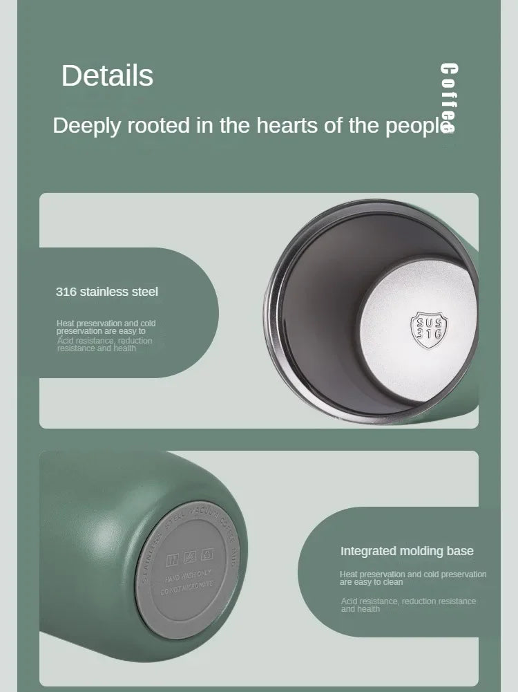 Stainless Steel Double Wall Vacuum Flask 220ml Insulated Leakproof