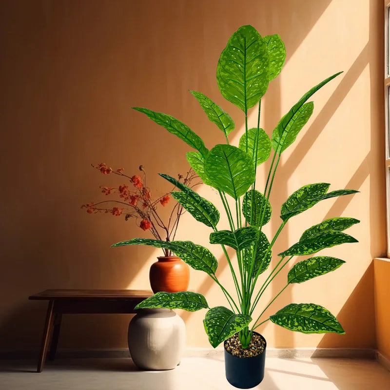 43.3Inch Giant Artificial Plants Tree Realistic Full Lush Greenery Indoor Outdoor All-Season Decor for Home Office Wedding Party - Buy online at  Vibe In Cart.