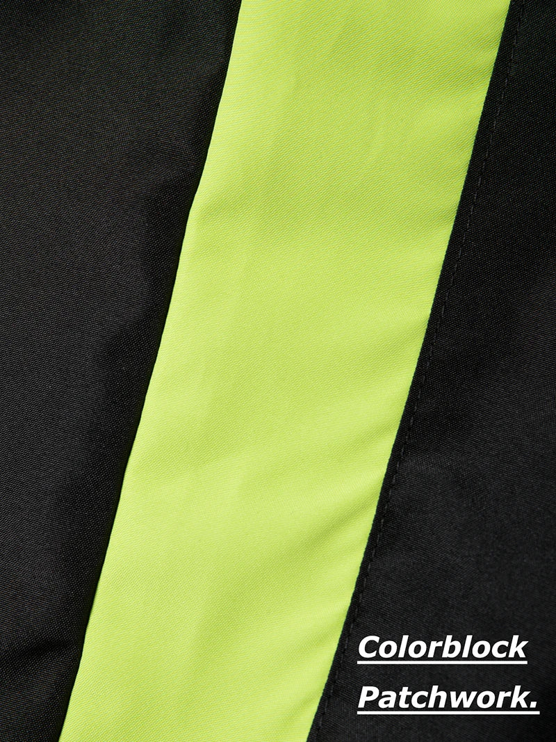 Men's Colorblock Patchwork Sports Pants with Zipper Side Pockets Spring Fall Breathable Quick Dry Hiking Running Trousers - Buy online at  Vibe In Cart.