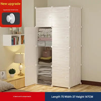 Modern Wooden Wardrobe with Shelves for Jewelry and Makeup