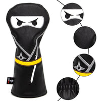 Golf Club headcover Set Aliennana Black Ninja Driver Head Cover Fairway Golf Headcvoer Hybird Blade putter Mallet Putter Covers - Buy online at  Vibe In Cart.
