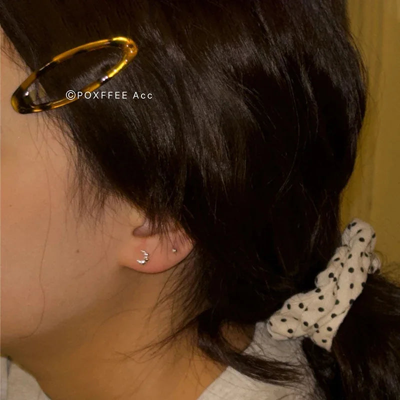 Vintage Accessories Leopard Print Glue Oval Hair Clips Cute Korean Charm BB Hair Clip Y2K Women Jewelry Y2K Hair Accessories - Buy online at  Vibe In Cart.