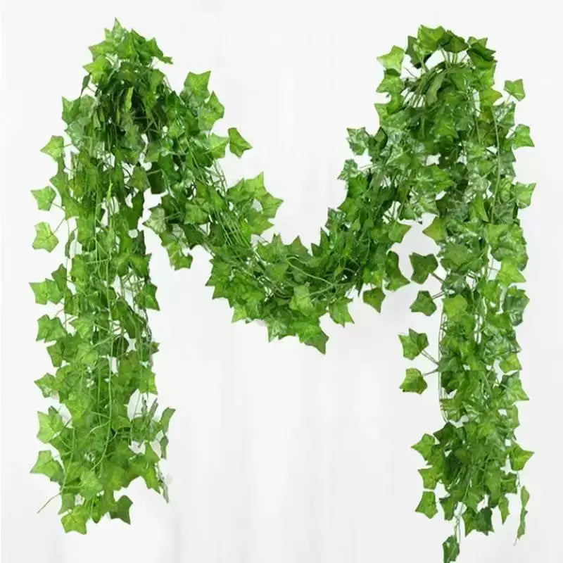 Artificial Green Ivy Leaf Hanging Vine Garland 2.1M