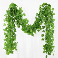 Artificial Green Ivy Leaf Hanging Vine Garland 2.1M