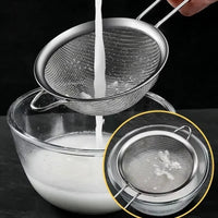 Stainless Steel Sieve Fine Mesh Filter Slotted Spoon Kitchen Accessories For Cooking Baking Oil Flour Strainer Sifter - Buy online at  Vibe In Cart.