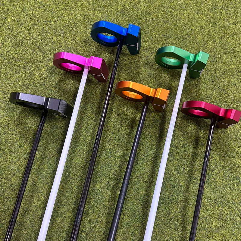 Right-Handed Golf Putter with Steel Shaft, 33-36 Inches, Black White