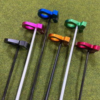 Right-Handed Golf Putter with Steel Shaft, 33-36 Inches, Black White