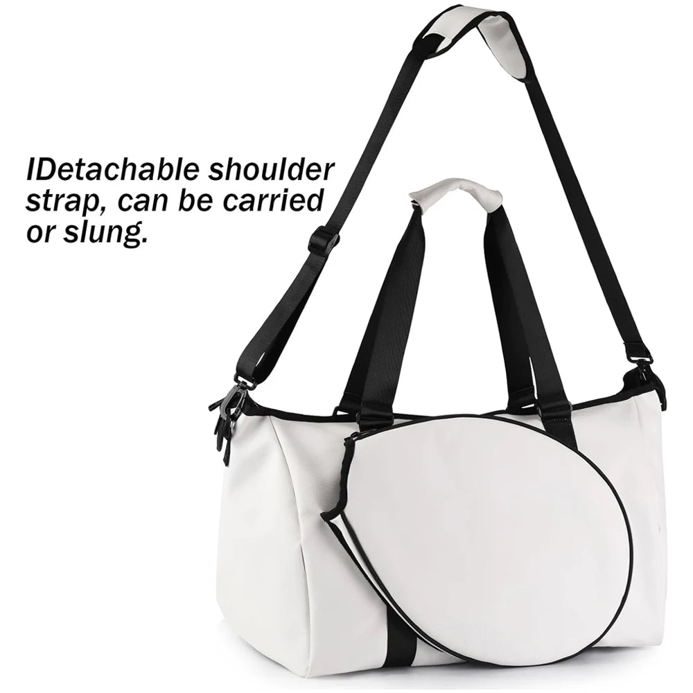 1pcs  Women's Tennis Sport Bag with Dry/Wet Pocket Durable Tennis Racket Shoulder Tote Bag for Pickleball And Other Sports - Buy online at  Vibe In Cart.