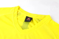 Men's Polyester Soccer Referee Uniform with Jersey and Shorts