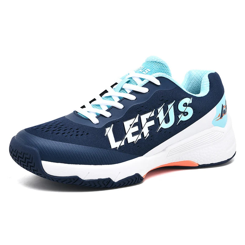 Unisex Lace-Up Tennis Shoes Breathable And Shock-Absorbent