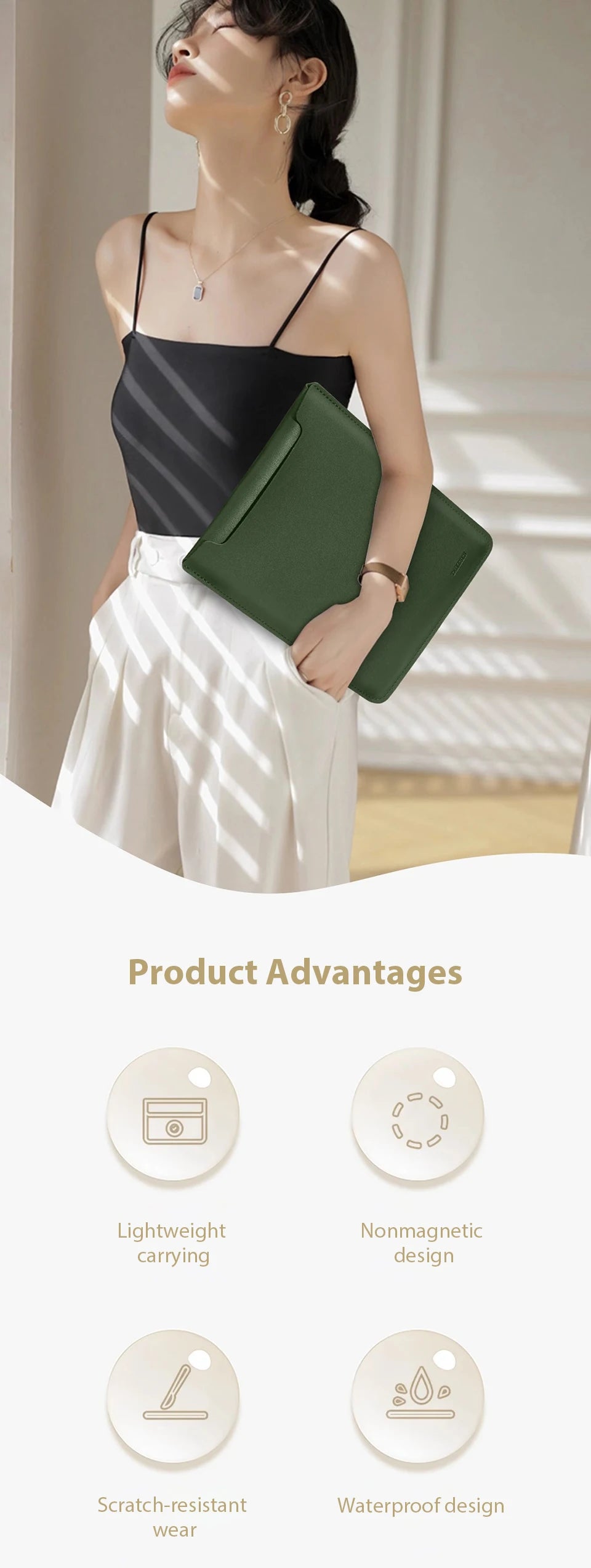 Waterproof Laptop Sleeve Case for 11 to 16 Inch Devices