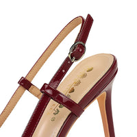 Women's 9cm High Heel Metal Decoration Back Strap Sandals