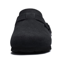 Evshine Men's Cow Suede Clogs with Arch Support Leather Mules Comfort Fashion Potato Shoe Women Cork Footbed Genuine Suede Clogs - Buy online at  Vibe In Cart.