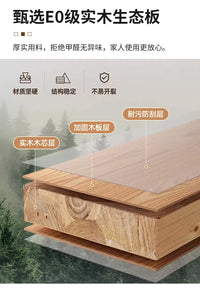 All solid wood sliding door wardrobe household bedroom strong and durable rental room special simple explosion - Buy online at  Vibe In Cart.