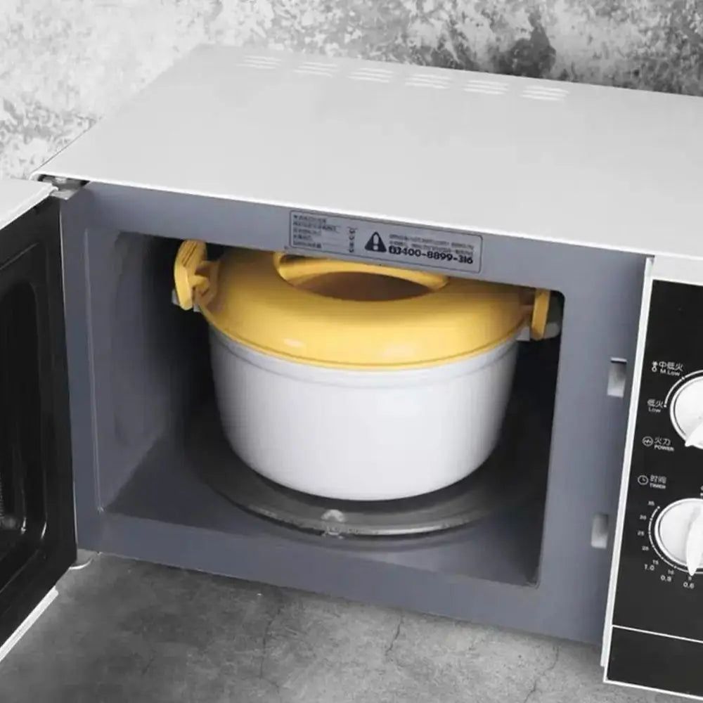 Microwave Rice Cooker Steamer Pot Pastamaker Oven Veggie Cookware Cooking Soup Pressure Pots Bowl Micro Vegetable Container - Buy online at  Vibe In Cart.