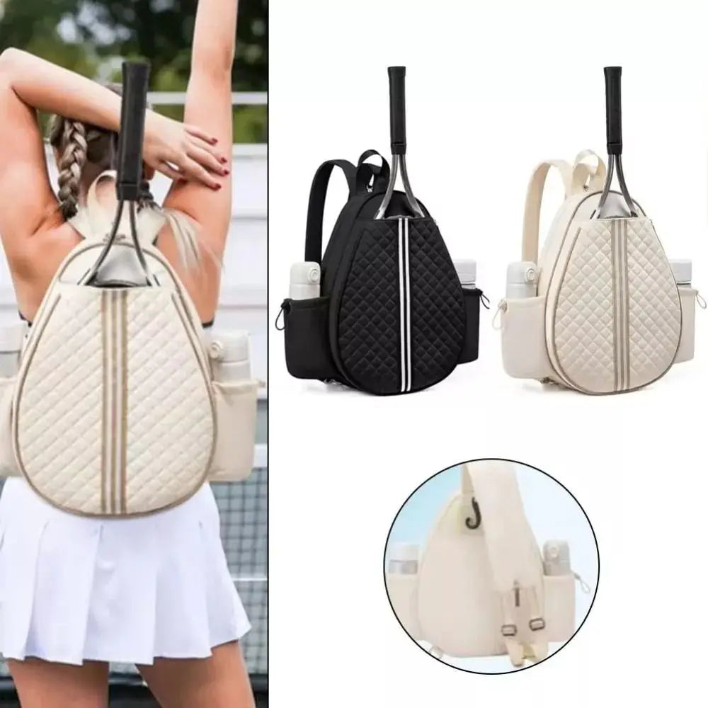 Zipper Closure Tennis Bag Large Capacity Waterproof Tennis Crossbody Bag Adjustable Strap Polyester Tennis Racket Backpack - Buy online at  Vibe In Cart.