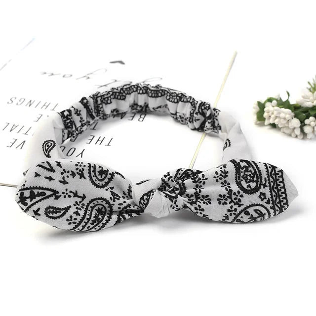 New Boho Women Soft Solid Print Headbands Vintage Cross Knot Elastic Hairbands Turban Bandanas Girls Hair Bands Hair Accessories - Buy online at  Vibe In Cart.