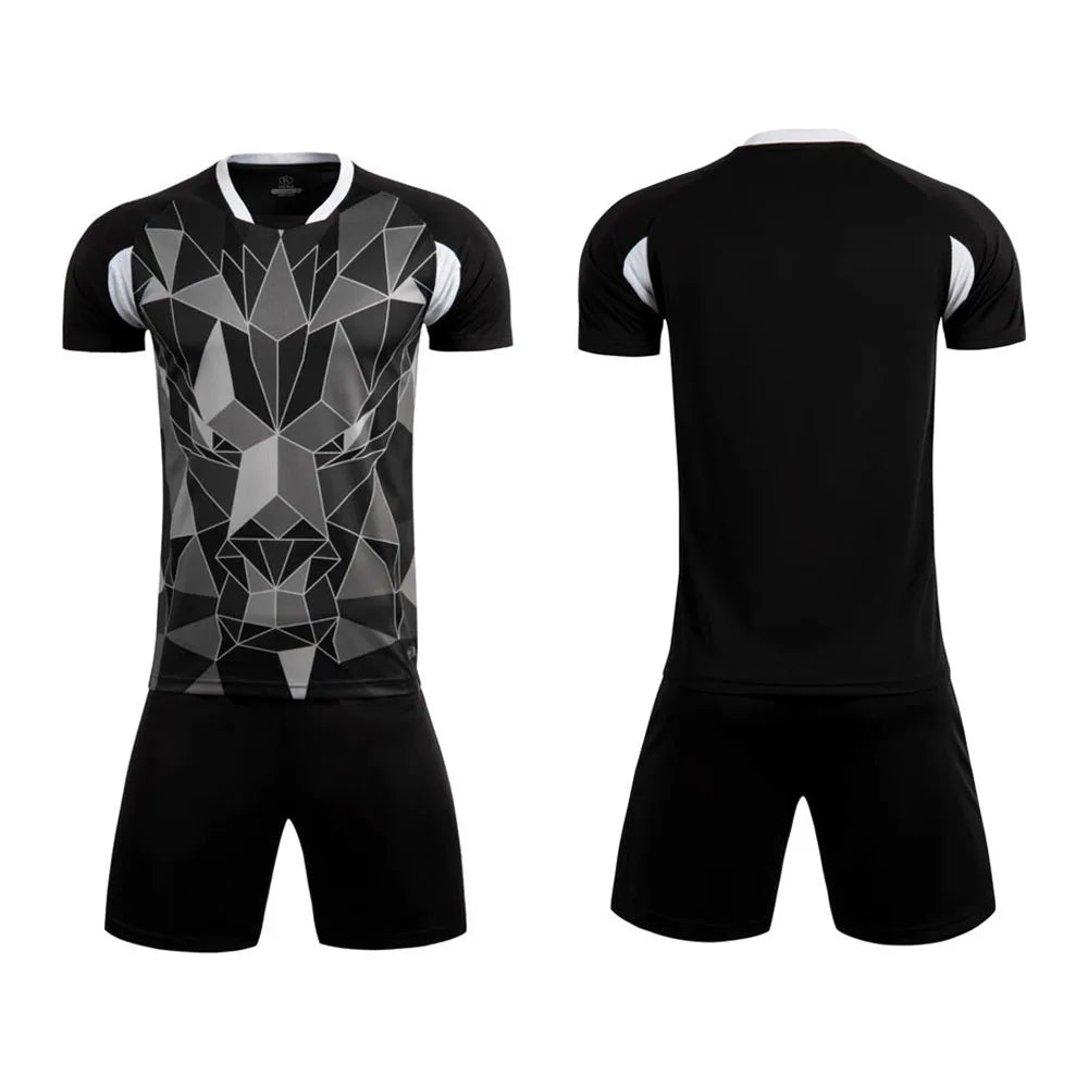 Customizable Unisex Soccer Jersey and Shorts Kit for Adults