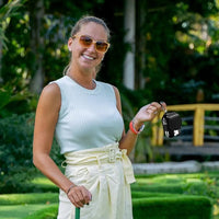 Mini Leather Golf Ball Storage Pouch with Waist Clip