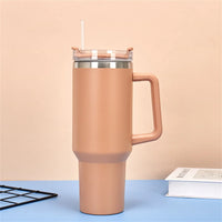 40oz Vacuum Insulated Stainless Steel Travel Tumbler with Handle