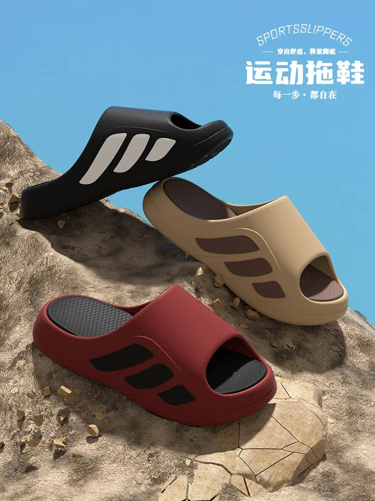 Outdoor sports slippers for men's home summer new style for wear thick sole non-slip eva anti-odor and outer wear sandals formen - Buy online at  Vibe In Cart.