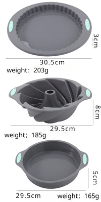 Silicone Bread Muffin Mold Heat Resistant Oven Pan Non-Stick Kitchen Bakeware Cake Pan Set 3D Cake Mold Pastry Baking Loaf Tool - Buy online at  Vibe In Cart.