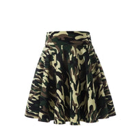 Women's Black Knee-Length Flared Pleated Loose Skirt