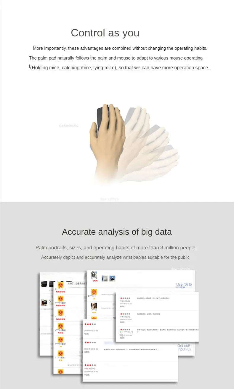 Ergonomic Silicon Gel Non-Slip Mouse Pad with Wrist Rest