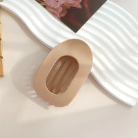 Plastic Hair Claw Clip for Women with Curved Design