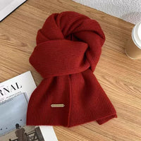 Women's Winter Thick Cotton Blends Scarf for Outdoor Use