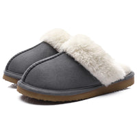 Women's Warm Plush Fuzzy Indoor Slippers with Faux Fur