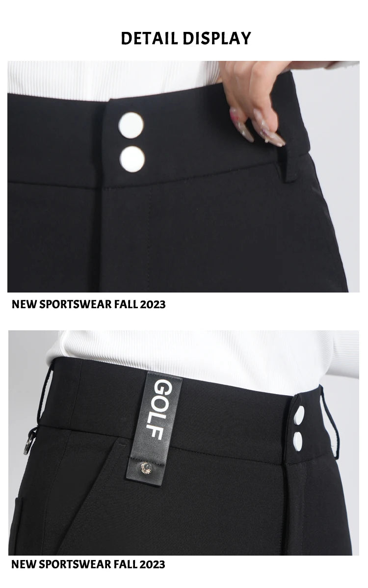 Golf Women's Pants Sttraight High Waist Causal Sportswear Elastic Brethable Golf Tennis Trousers - Buy online at  Vibe In Cart.