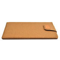 Wool Felt Slim Laptop Sleeve for 11-15 Inch Devices, Solid Color