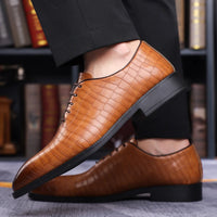 Luxury Mens Leather Shoes Retro Carved Lace-up Brogue Oxford Wedding Men Dress Shoes Male Formal Business Gentleman Office Shoes - Buy online at  Vibe In Cart.