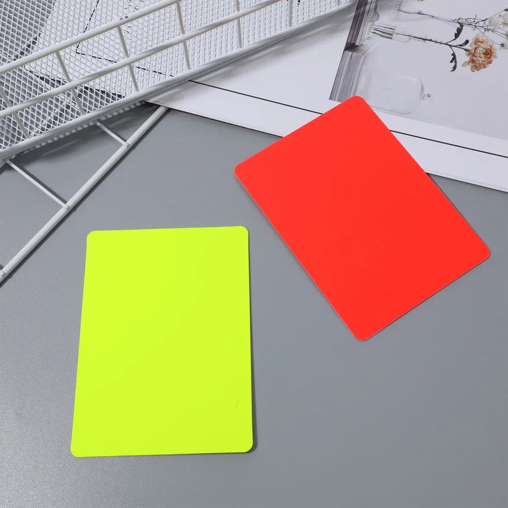 10pcs Referee Cards Set Red Yellow Judge Cards Football Soccer Standard Card Score Sheets Notebook Judge Cards Accessories - Buy online at  Vibe In Cart.