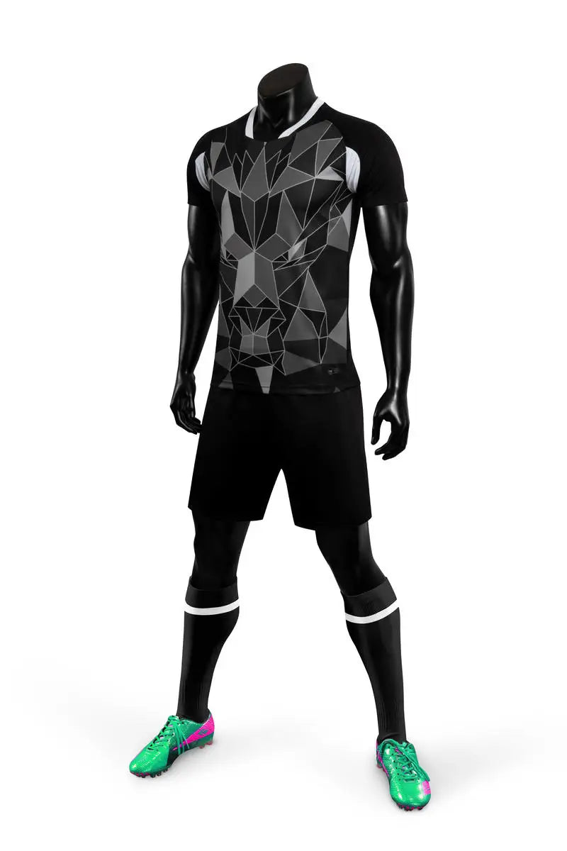 Customizable Unisex Soccer Jersey and Shorts Kit for Adults