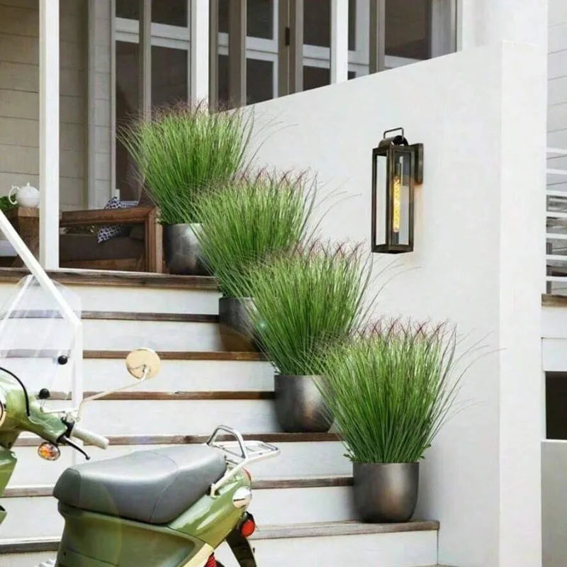 12Pcs Artificial Onion Grass Fake Greenery for DIY Wedding Venue Home Decor Potted Ornament Fake Plant Outdoor Garden Decoration - Buy online at  Vibe In Cart.