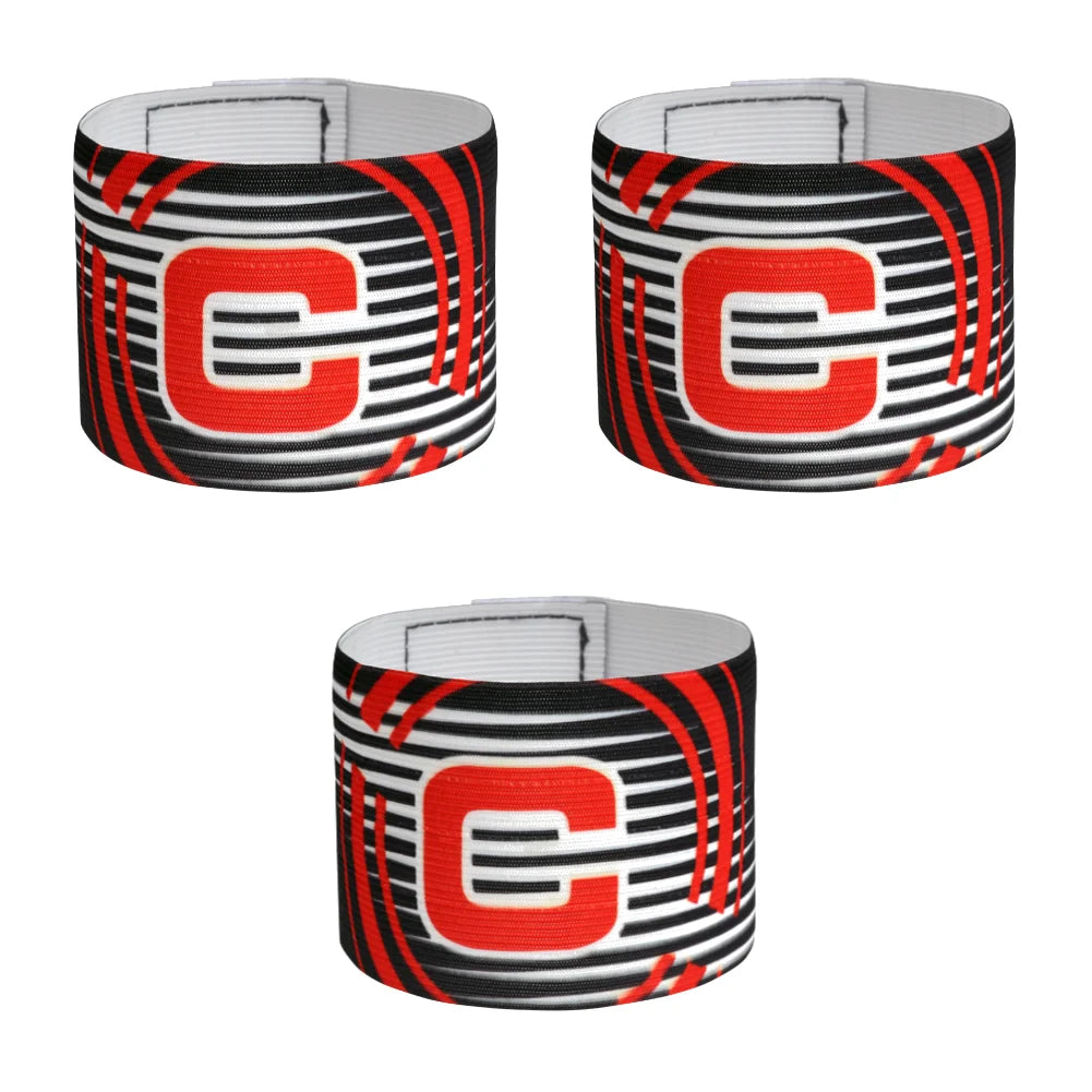 Adjustable Elastic Polyester Soccer Captain Armband for Training