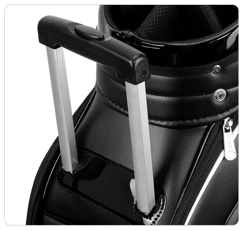 Waterproof PU Golf Ball Bag with Wheel and High Capacity