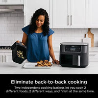 6in1 DualZone Air Fryer with Two Separate Baskets and 8Quart Capacity for Efficient Cooking in Multiple Kitchen Applications Id - Buy online at  Vibe In Cart.